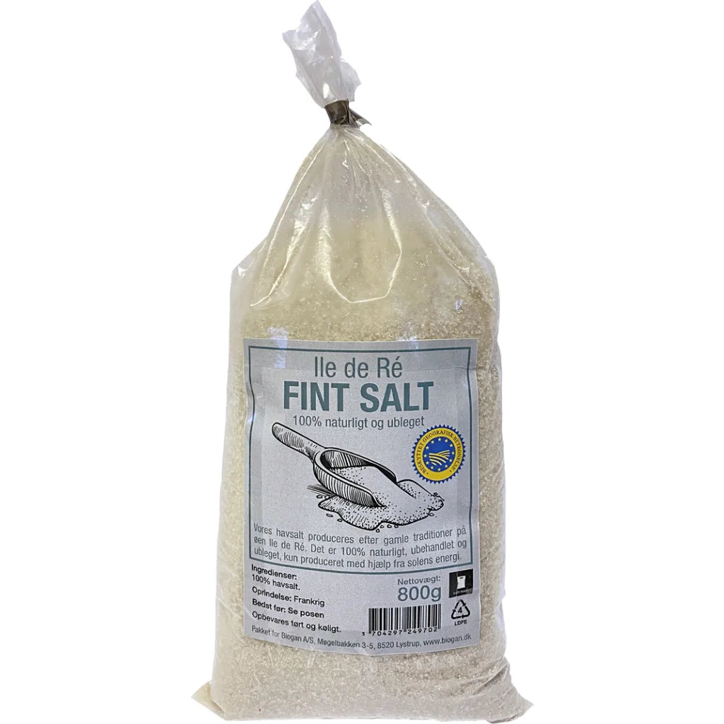 Biogan 100% Celtic Salt - Fint, Naturlig, Ubehandlet, Uraffinert Salt 800g