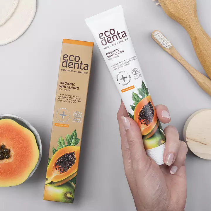 ECODENTA Organic Whitening Toothpaste Papaya (med fluor)