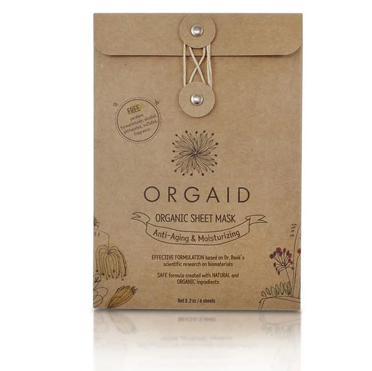 ORGAID Anti-Aging & Moisturizing Organic Sheet Mask Box (4 stk.)
