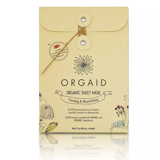 ORGAID Firming & Nourishing Organic Sheet Mask Box (4 stk.)