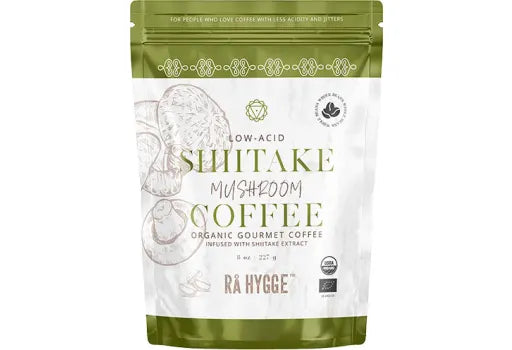 Rå Hygge Kaffe m. Shiitake sopp-ekstrakt - hele bønner Øko 227g