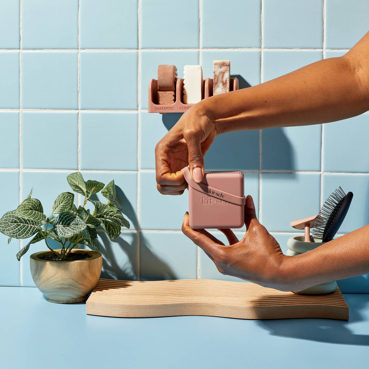 2-roms reise etui - Terracotta